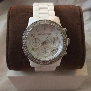 White Ceramic Michael Kors Watch NWT